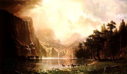 Albert Bierstadt The Sierra Nevada in California Norge oil painting art